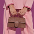 Borsa a mano marrone da donna con logo in metallo Swish Jeans, Borse e accessori Donna, SKU b512000968, Immagine 0
